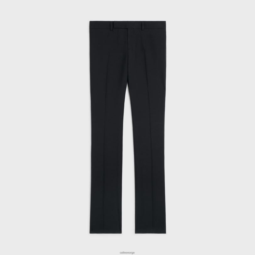 CELINE kvinner dylan tux-bukser i mohair og silke V0PT6876 klær svart