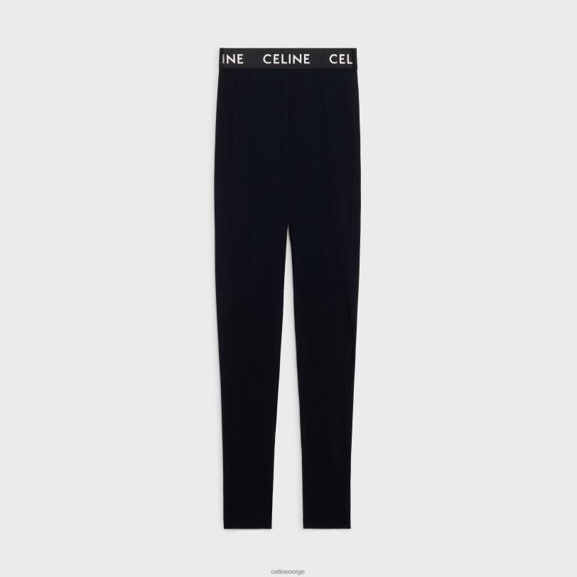 CELINE kvinner leggings teknisk jersey V0PT6884 klær svart