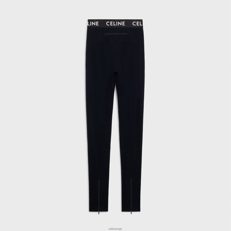 CELINE kvinner leggings teknisk jersey V0PT6884 klær svart