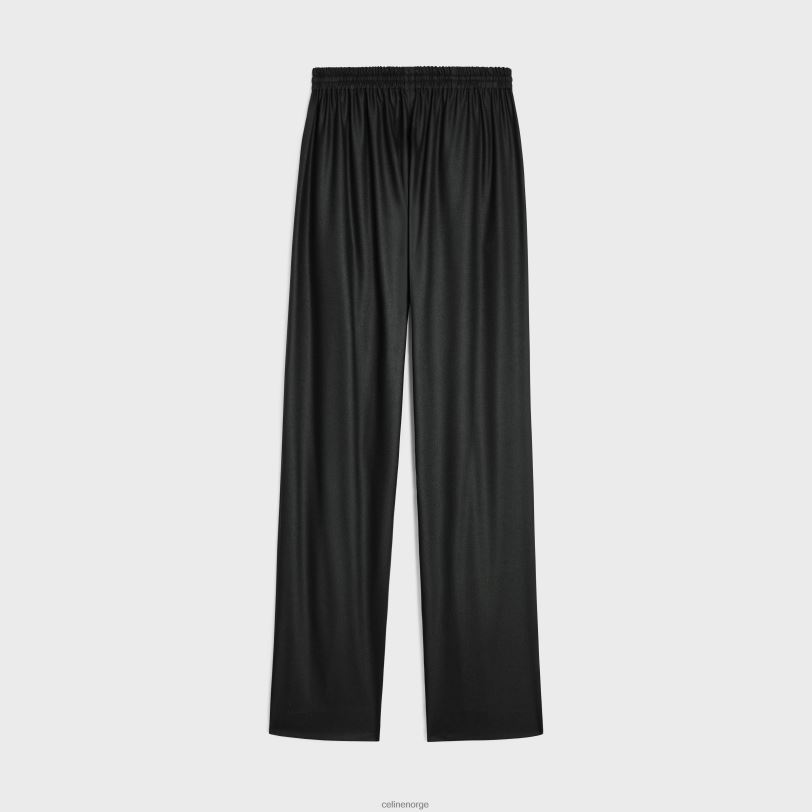 CELINE kvinner rette joggebukser i kashmirflanell V0PT6679 klær antrasitt