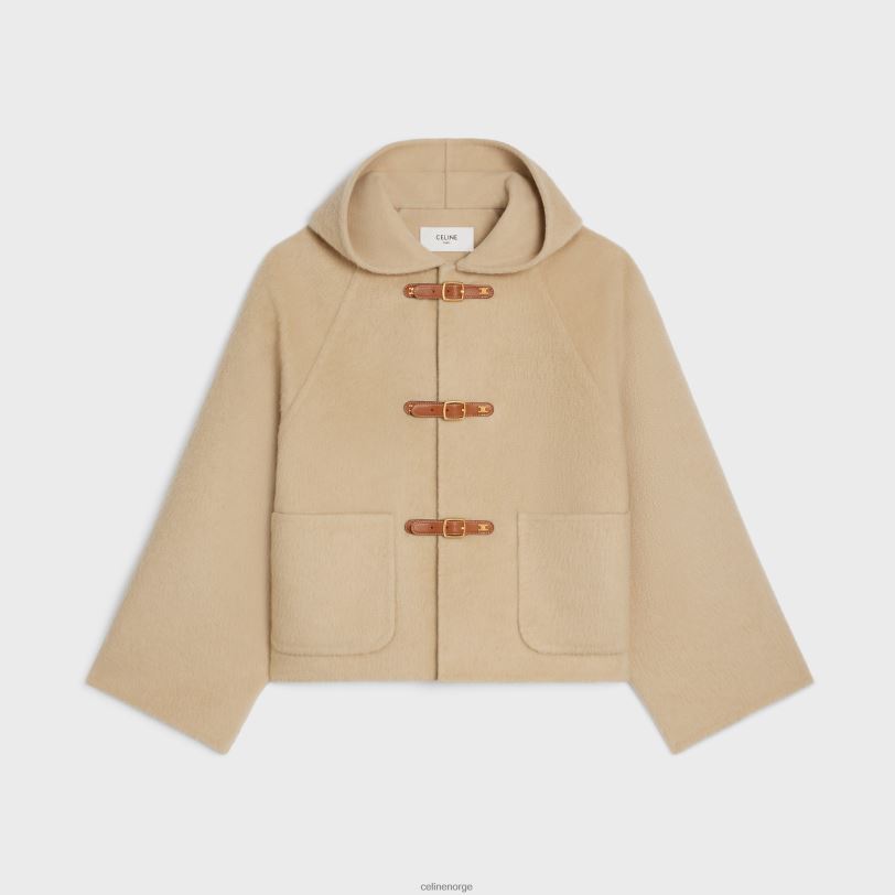 CELINE kvinner cardigan i børstet kamelull V0PT6695 klær blond