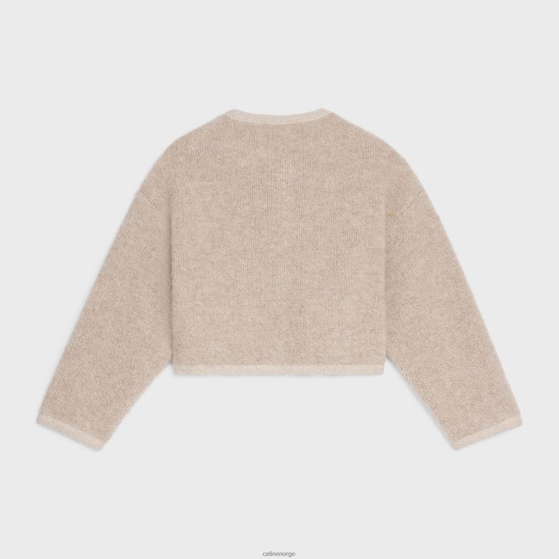CELINE kvinner cardiganjakke i alpakkaull V0PT6767 klær havregryn