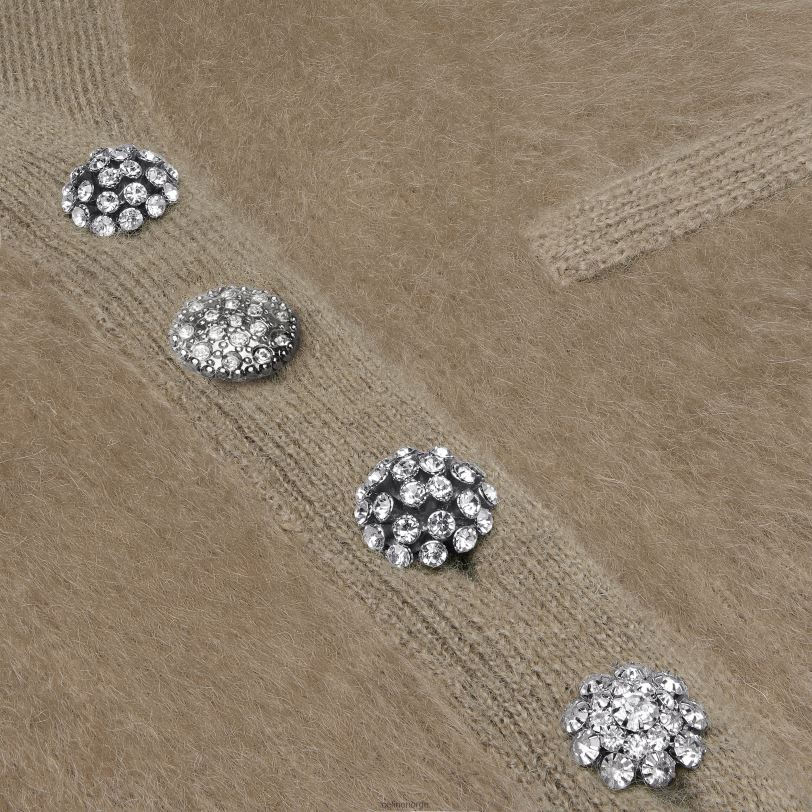 CELINE kvinner cardiganjakke i børstet mohair V0PT6615 klær taupe