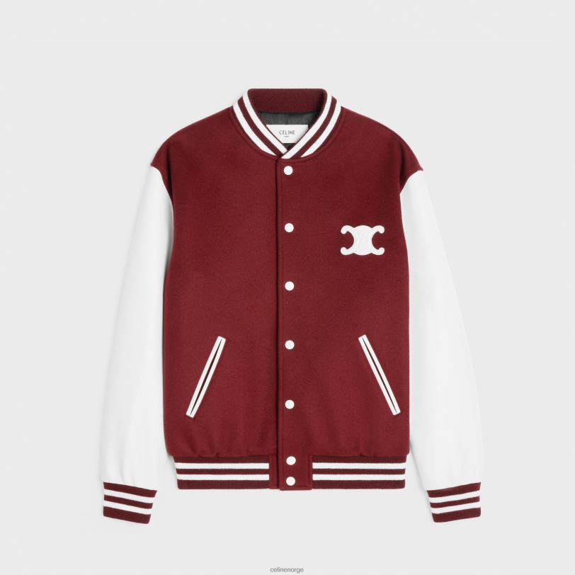 CELINE kvinner college teddyjakke i kashmir med dobbelt ansikt V0PT6729 klær vigne
