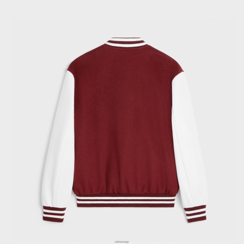 CELINE kvinner college teddyjakke i kashmir med dobbelt ansikt V0PT6729 klær vigne