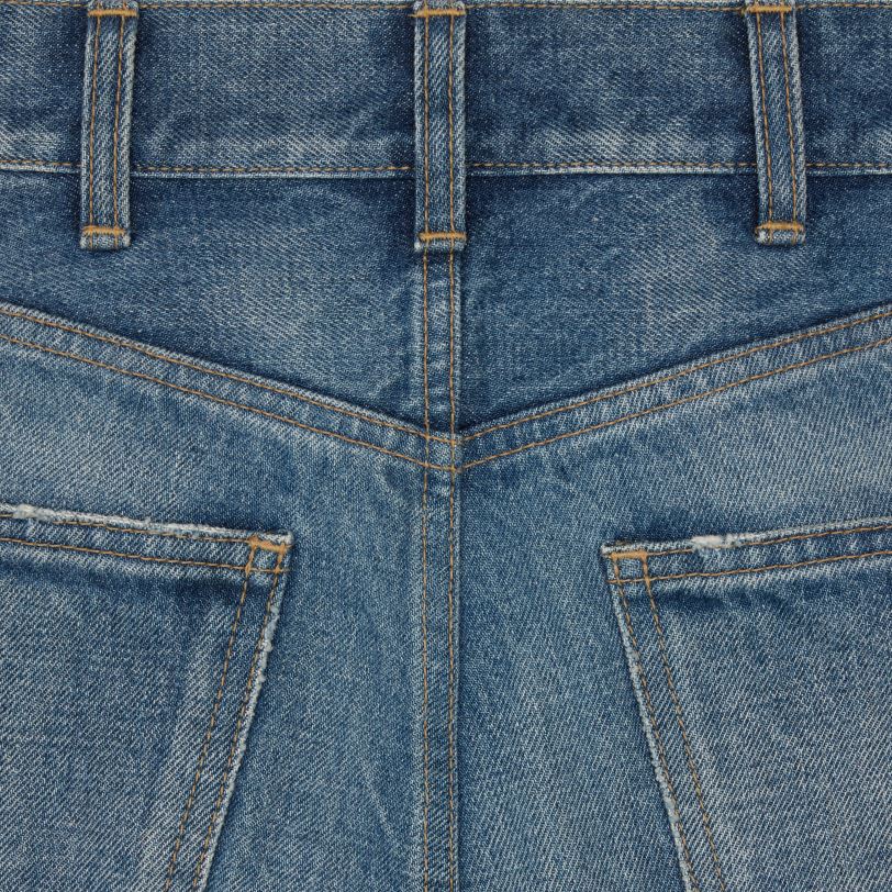 CELINE kvinner jane flare jeans i denim V0PT6853 klær fagforeningsvask