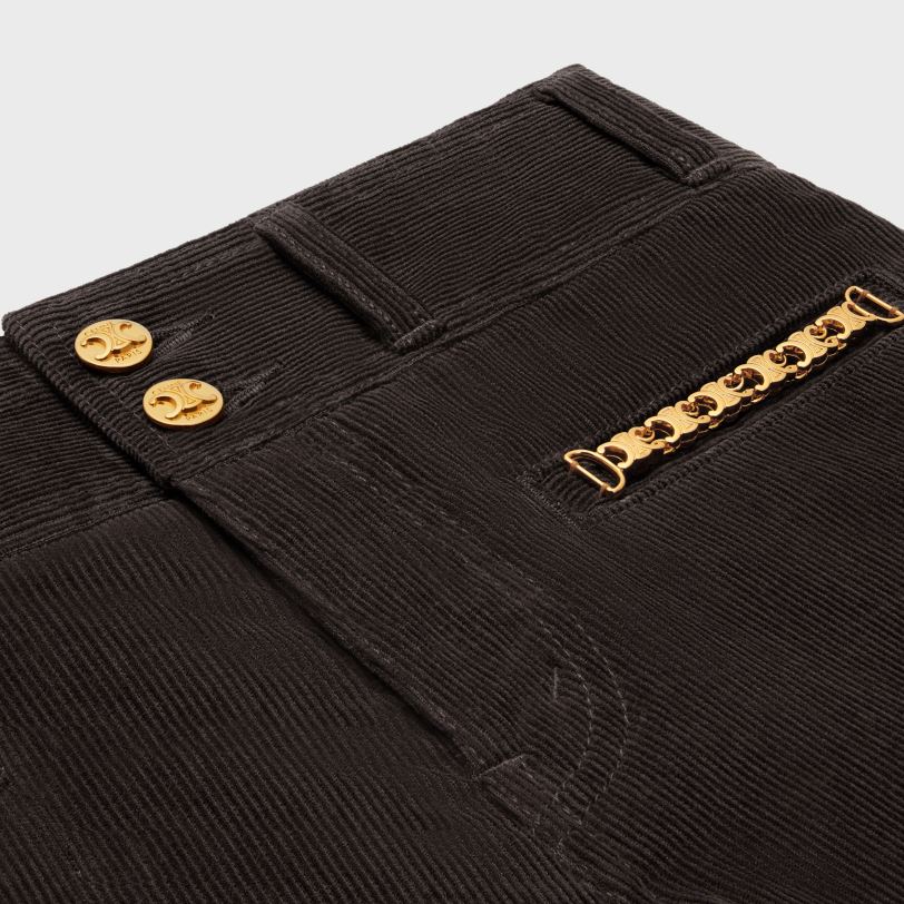 CELINE kvinner jane flare jeans i kordfløyel V0PT6850 klær råvask