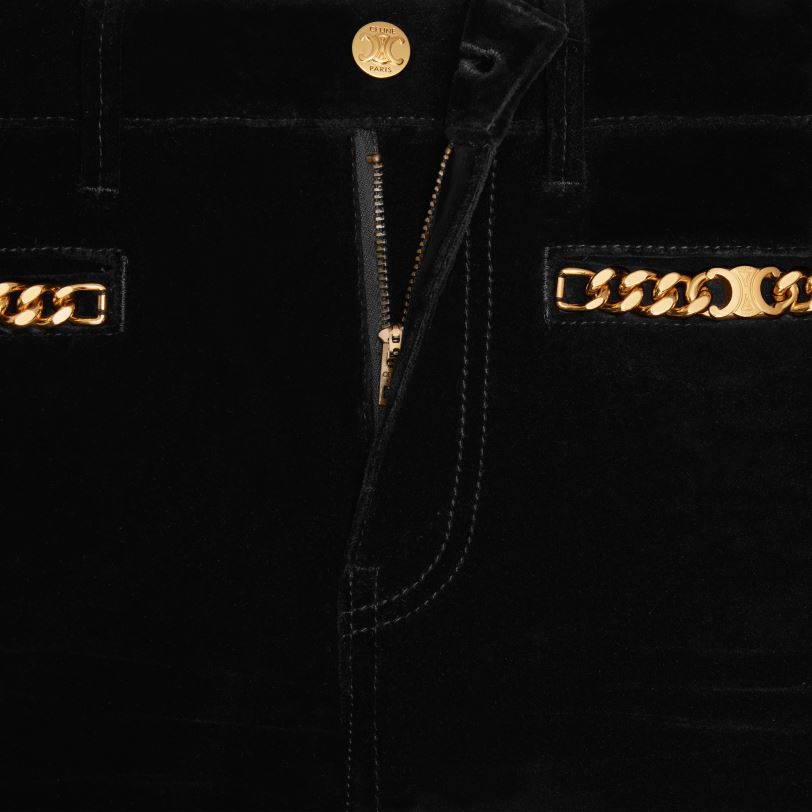 CELINE kvinner jane flared jeans i fløyel V0PT6851 klær råvask