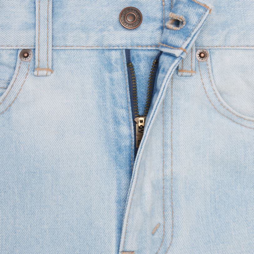 CELINE kvinner margaret-jeans i solblekt denim V0PT6861 klær solbleket vask