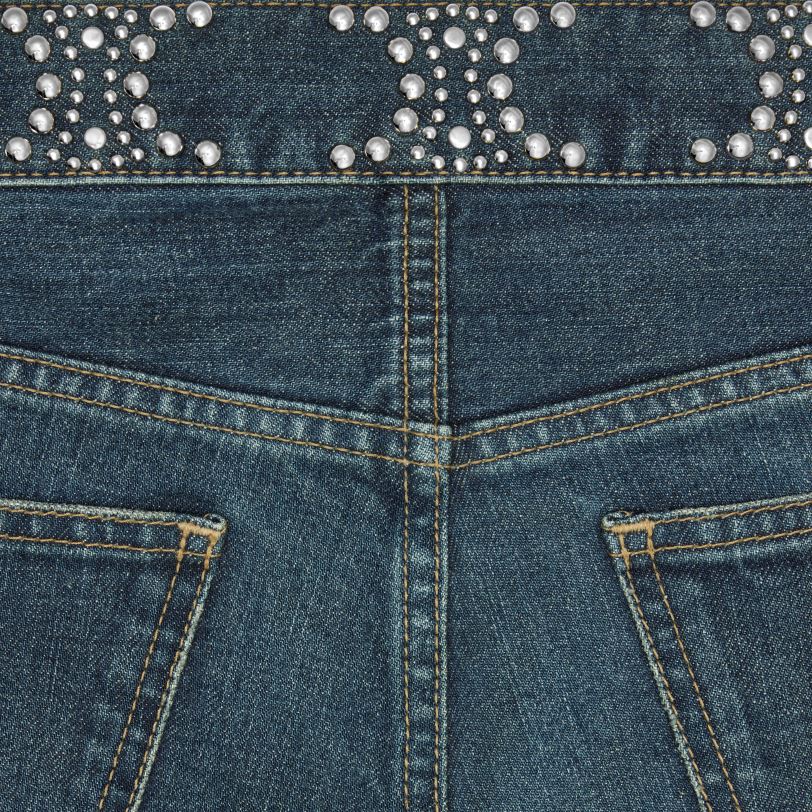 CELINE kvinner neo skinny jeans i denim V0PT6868 klær ren mørk union vask