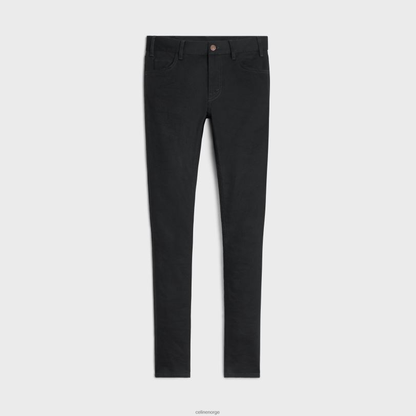 CELINE kvinner neo skinny jeans i vask denim V0PT6867 klær rent svart
