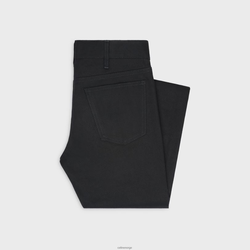 CELINE kvinner neo skinny jeans i vask denim V0PT6867 klær rent svart