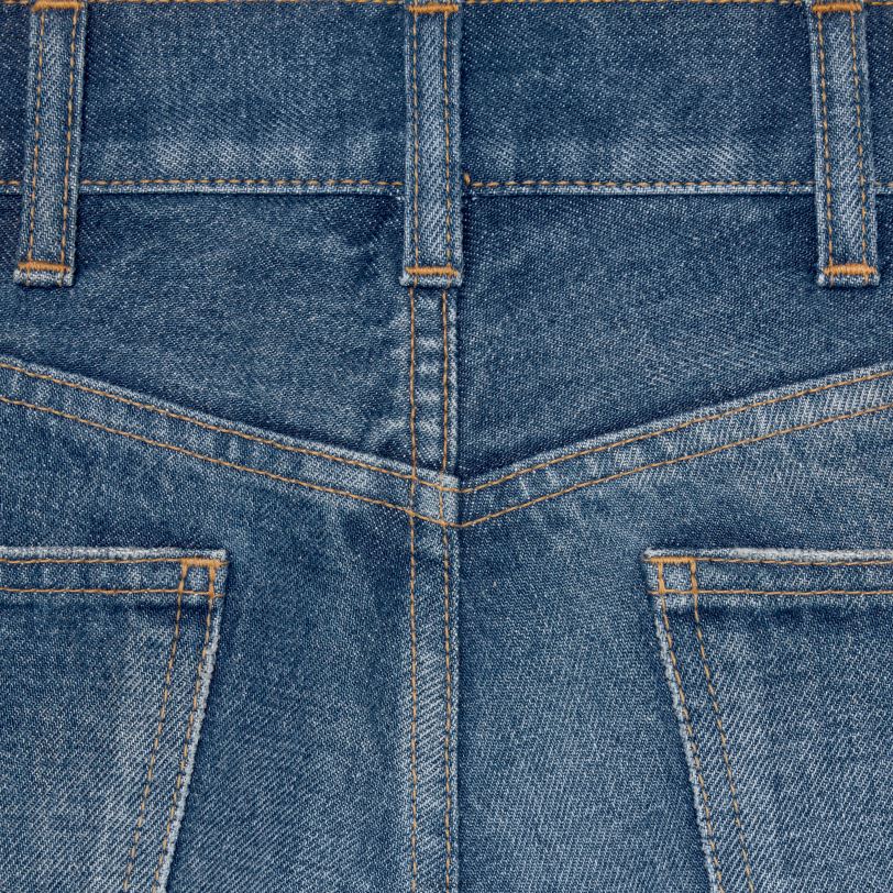 CELINE kvinner pearl jeans i denim V0PT6858 klær mørk union vask