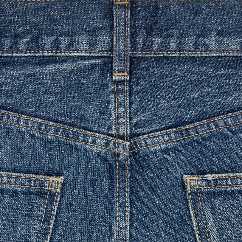 CELINE kvinner serge flare jeans i denim V0PT6863 klær mørk union vask