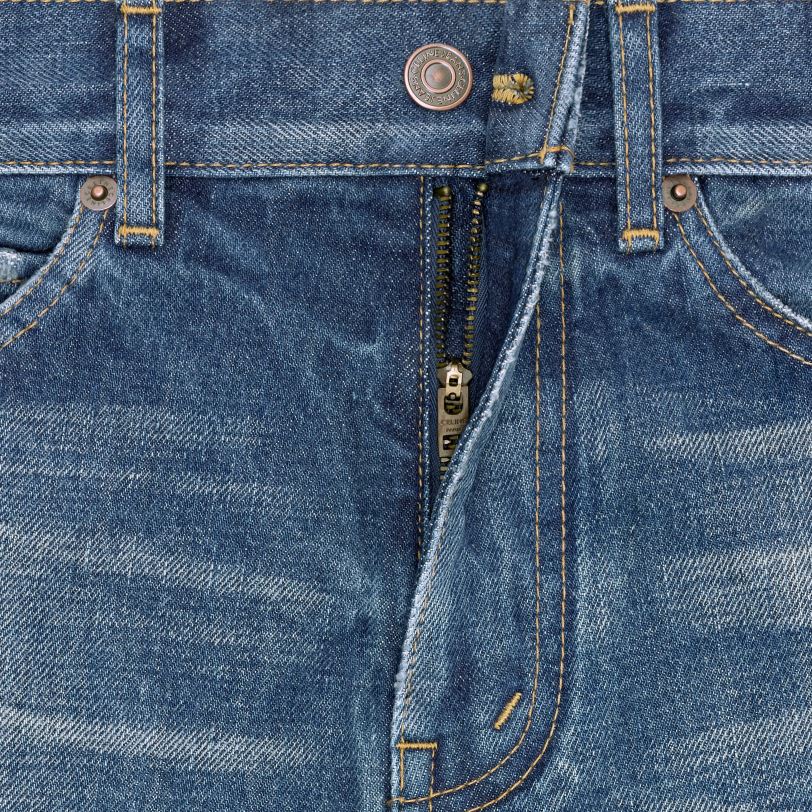 CELINE kvinner tess jeans i denim V0PT6866 klær mørk union vask