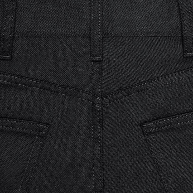 CELINE kvinner tess jeans i vask denim V0PT6865 klær rent svart