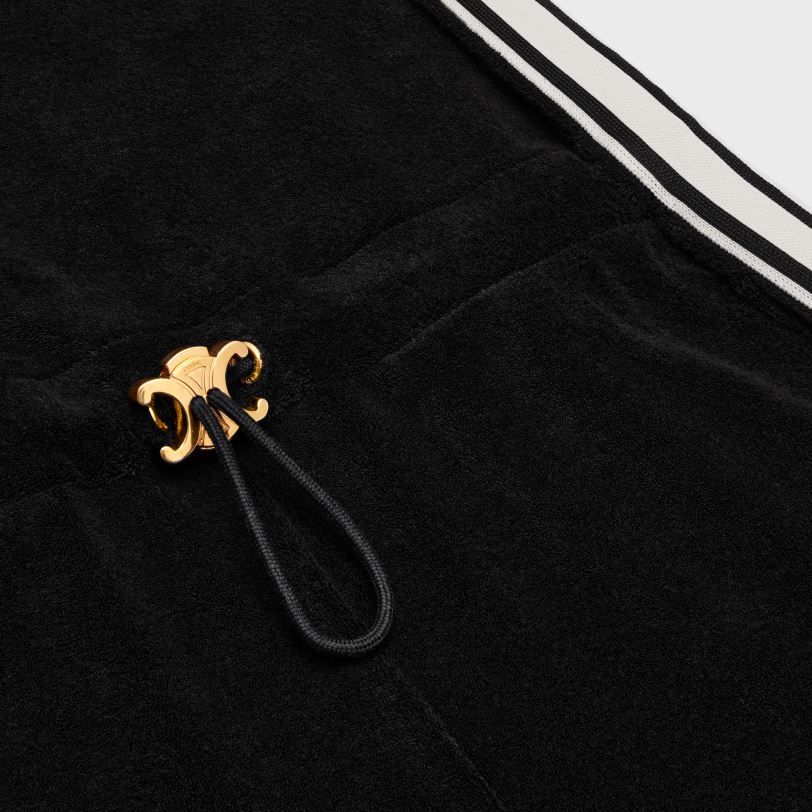 CELINE kvinner genser i frottéjersey V0PT6889 klær svart hvit