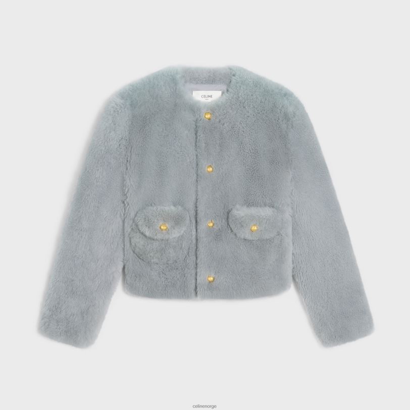 CELINE kvinner cardigan i geitekasjmir V0PT6621 klær lysegrå