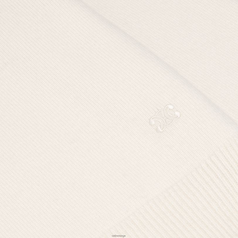 CELINE kvinner genser med rund hals i heritage cashmere V0PT6755 klær off white