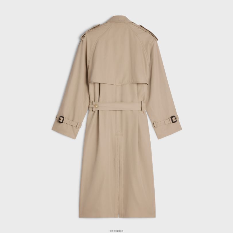 CELINE kvinner tomboy trenchcoat i bomullsgabardin V0PT6738 klær off white/rouge profond