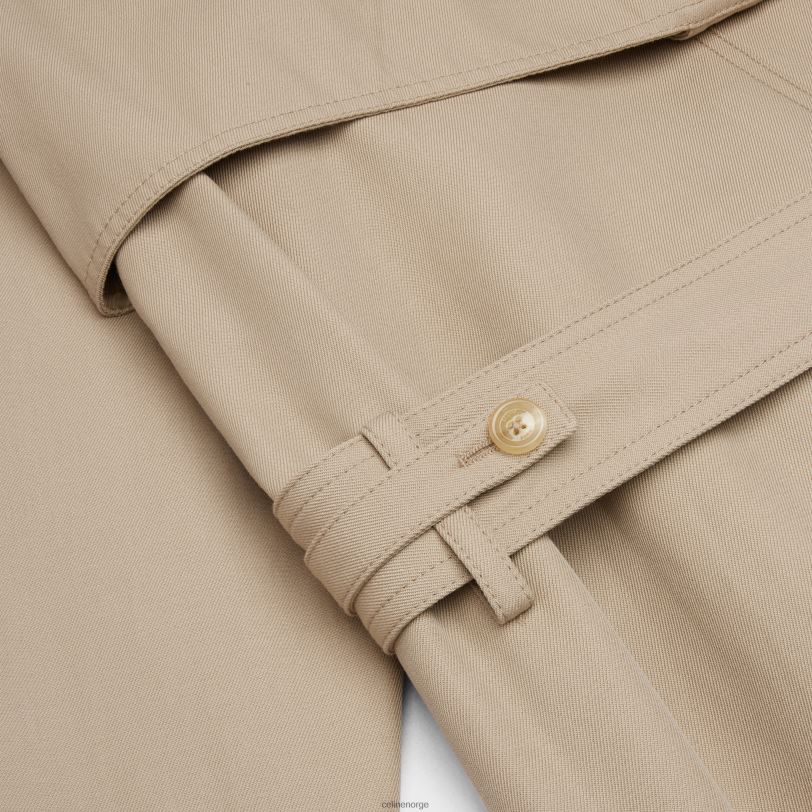 CELINE kvinner tomboy trenchcoat i bomullsgabardin V0PT6738 klær off white/rouge profond