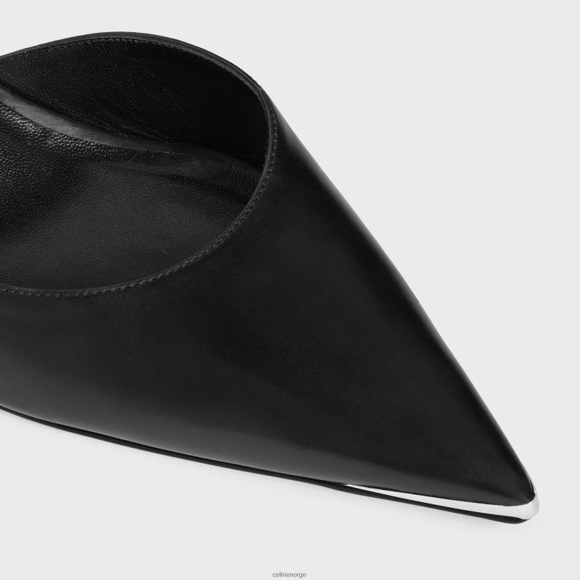 CELINE kvinner kattunge med metalltå i kalveskinn V0PT6984 fottøy svart