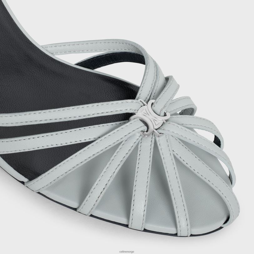 CELINE kvinner triomfsandal i lammeskinn V0PT6946 fottøy myk blå