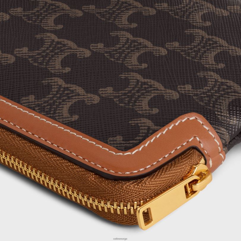 CELINE kvinner lang veske med stropp triomf canvas V0PT6436 tilbehør tan