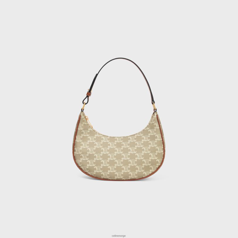 CELINE kvinner ava bag i triomphe canvas & kalveskinn V0PT6159 tilbehør grege