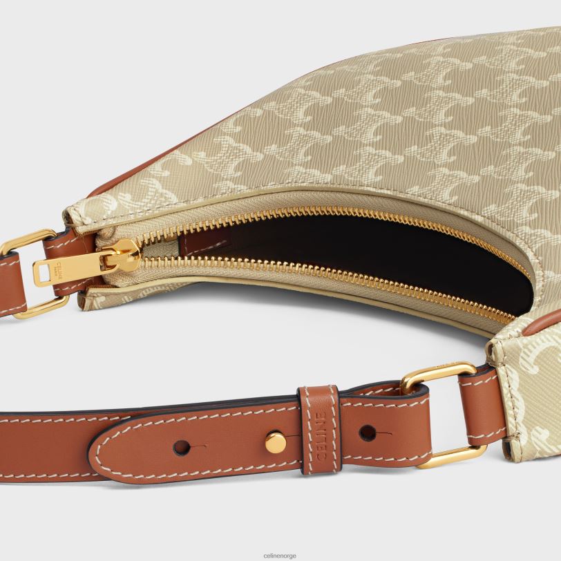 CELINE kvinner ava bag i triomphe canvas & kalveskinn V0PT6159 tilbehør grege