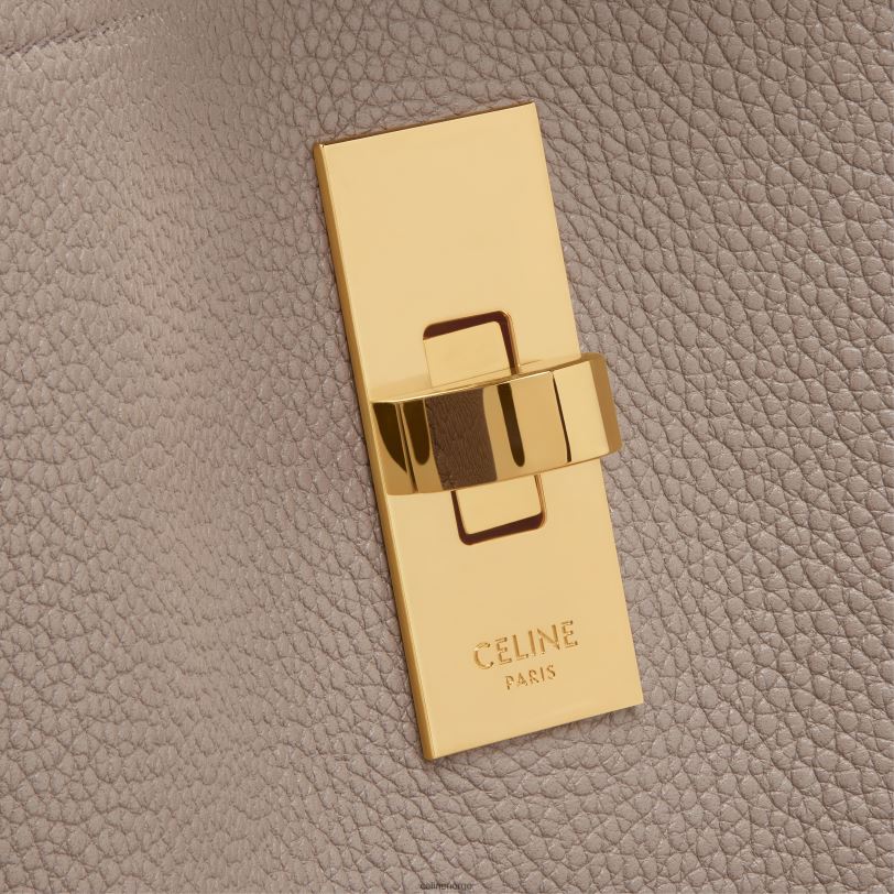 CELINE kvinner bøtte 16 pose i smidig kornet kalveskinn V0PT668 tilbehør småstein