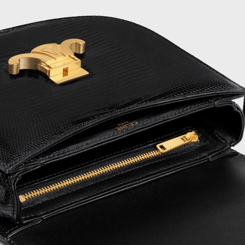 CELINE kvinner besace clea i øgle V0PT6176 tilbehør svart