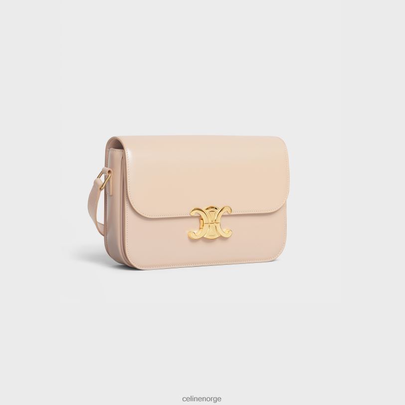 CELINE kvinner classique triomfveske i skinnende kalveskinn V0PT693 tilbehør naken