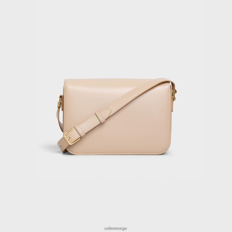 CELINE kvinner classique triomfveske i skinnende kalveskinn V0PT693 tilbehør naken
