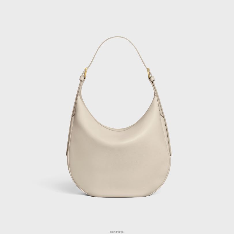 CELINE kvinner heloise cuir triomfveske i smidig kalveskinn V0PT635 tilbehør lett stein