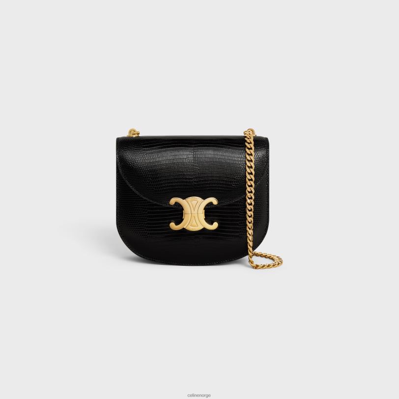 CELINE kvinner kjede besace clea i øgle V0PT6171 tilbehør svart
