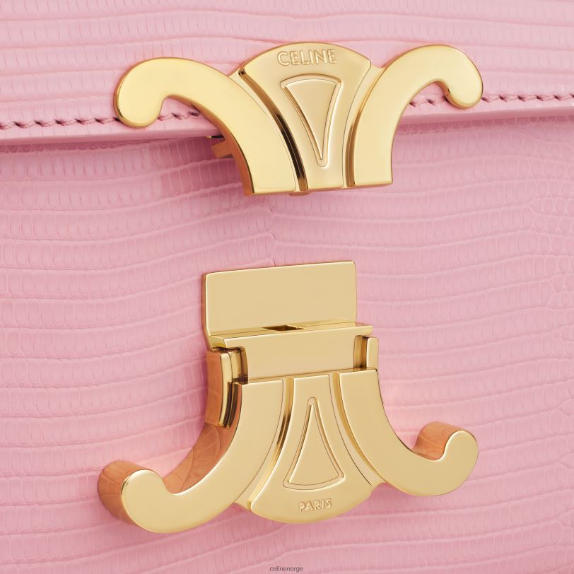 CELINE kvinner kjede skulderveske claude in lizard V0PT650 tilbehør rose