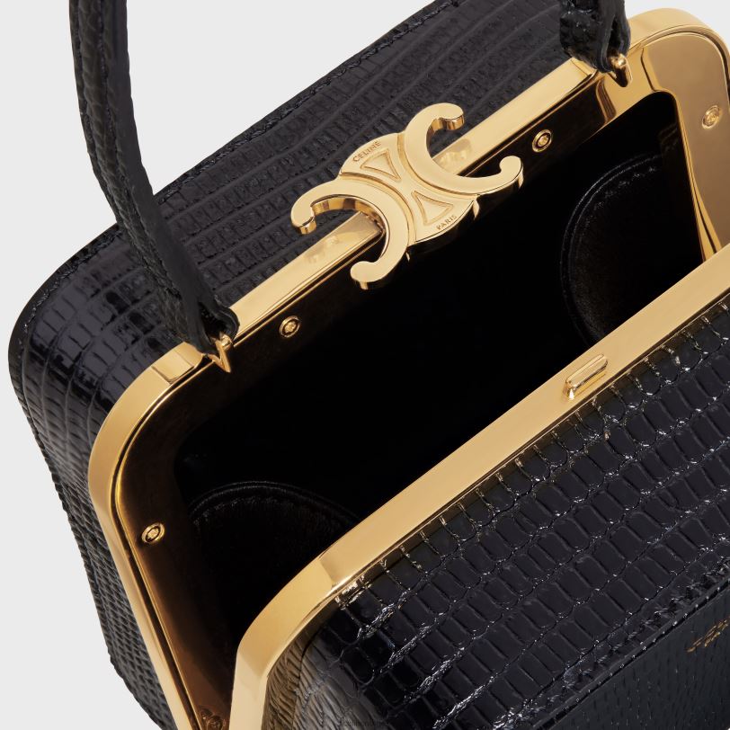 CELINE kvinner lana minaudiere i øgle V0PT679 tilbehør svart