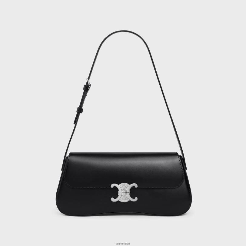 CELINE kvinner medium lolapose i skinnende kalveskinn V0PT616 tilbehør svart
