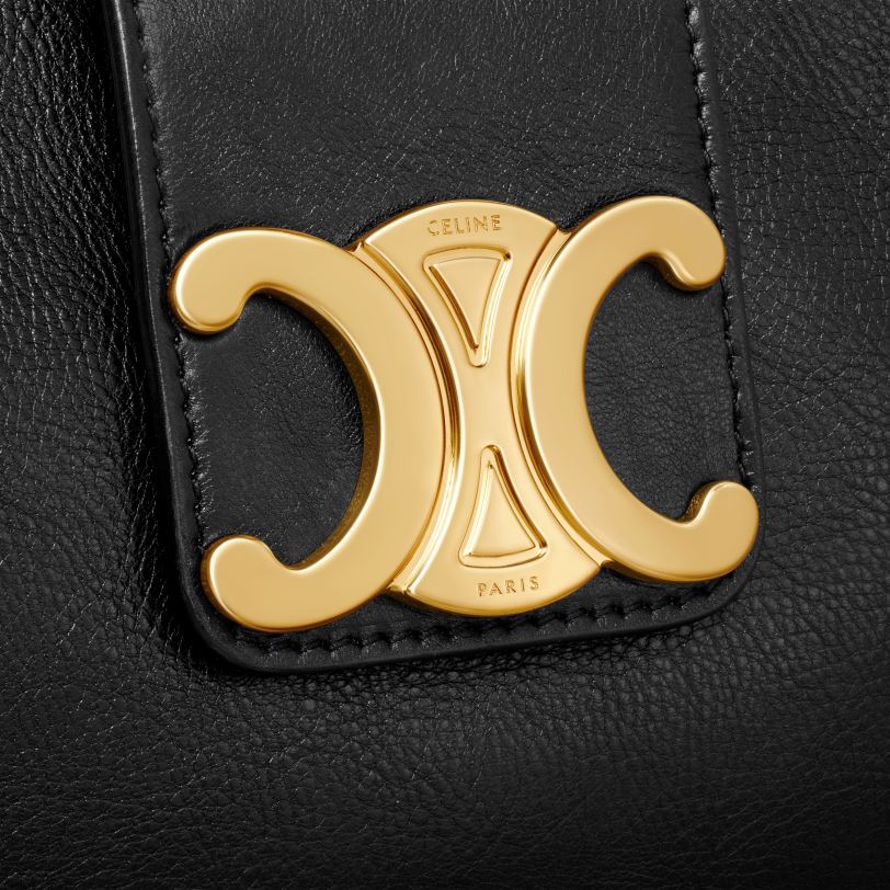 CELINE kvinner middels visnepose i glatt kalveskinn V0PT6278 tilbehør svart