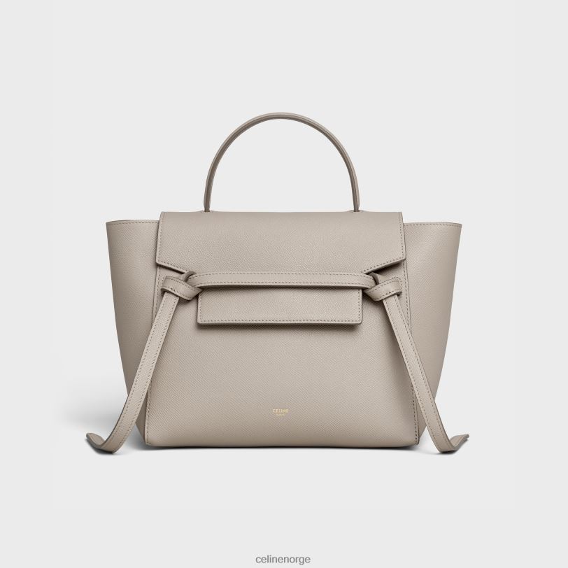 CELINE kvinner mikro beltepose i kornet kalveskinn V0PT6266 tilbehør lett taupe