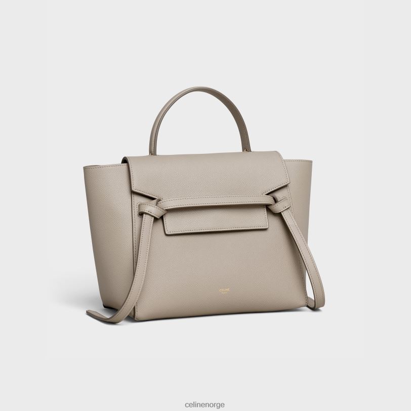 CELINE kvinner mikro beltepose i kornet kalveskinn V0PT6266 tilbehør lett taupe