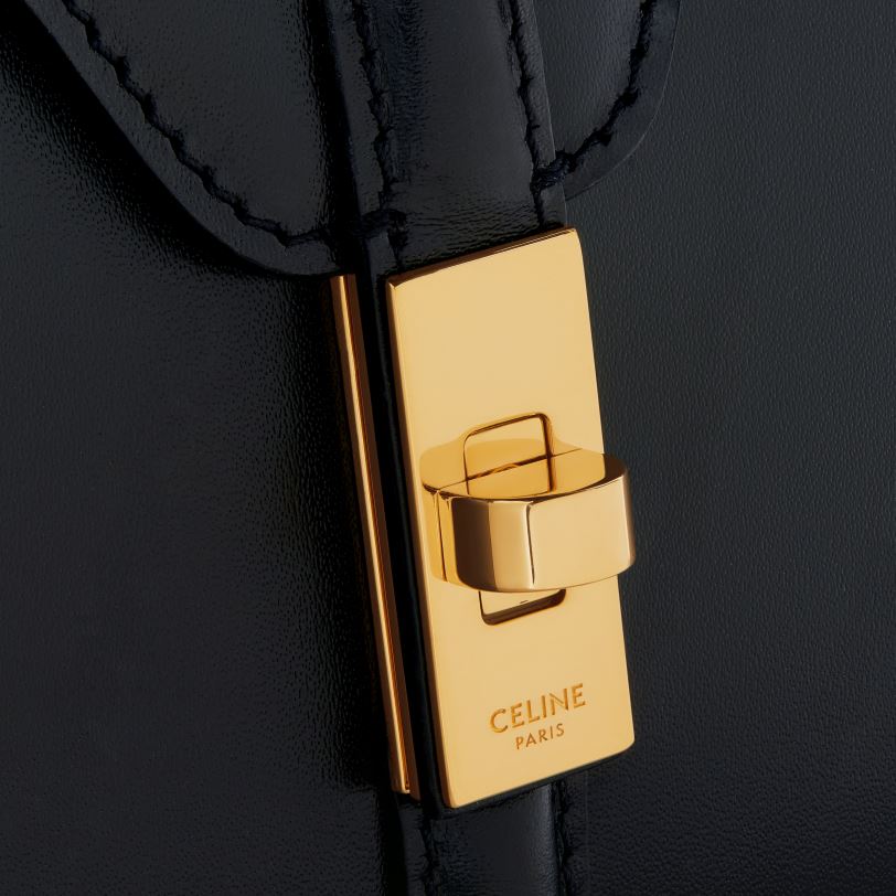 CELINE kvinner mini 16 i satinert kalveskinn V0PT6131 tilbehør svart