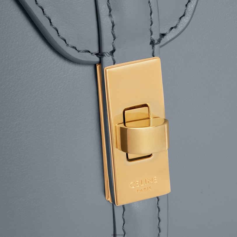 CELINE kvinner mini 16 i satinert kalveskinn V0PT6134 tilbehør blågrå
