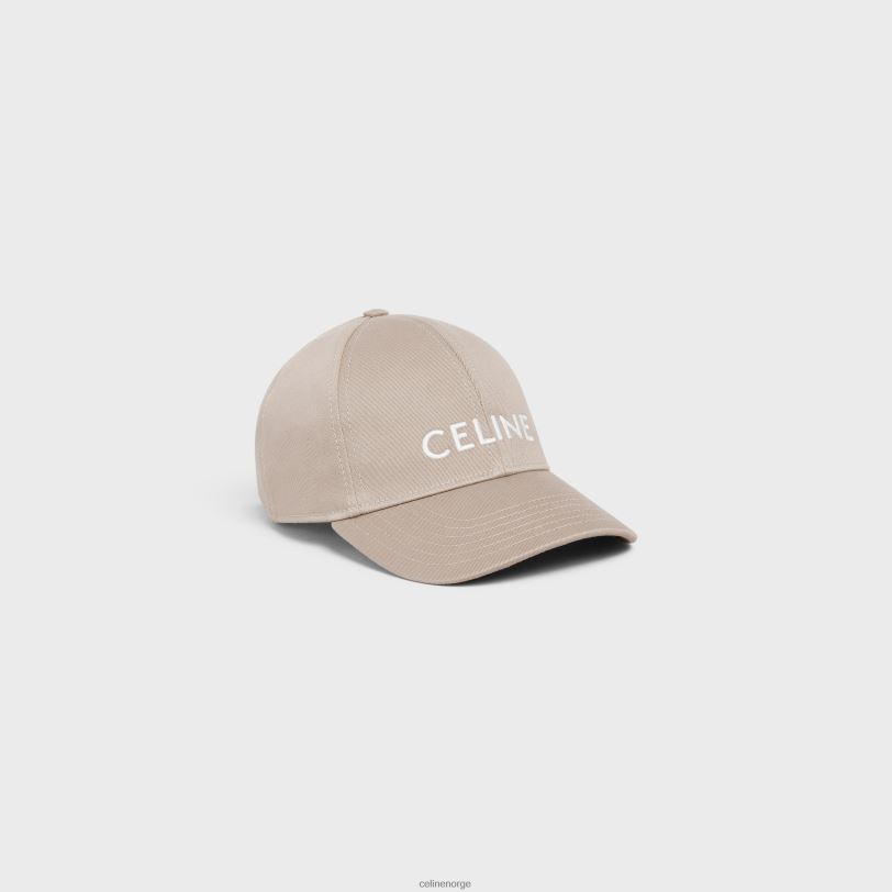 CELINE kvinner baseballcaps i bomull V0PT61049 tilbehør britisk beige