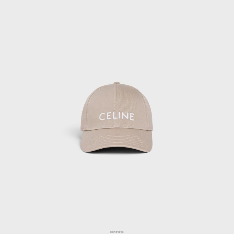 CELINE kvinner baseballcaps i bomull V0PT61049 tilbehør britisk beige