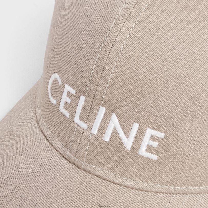 CELINE kvinner baseballcaps i bomull V0PT61049 tilbehør britisk beige