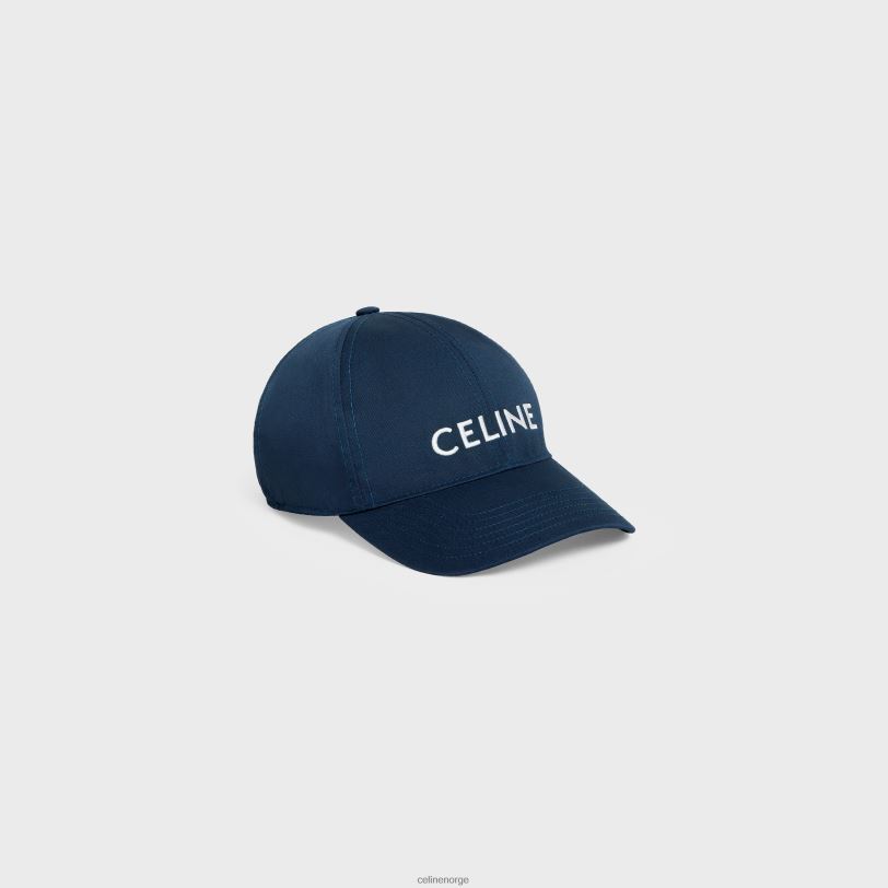 CELINE kvinner baseballcaps i bomull V0PT61162 tilbehør marine