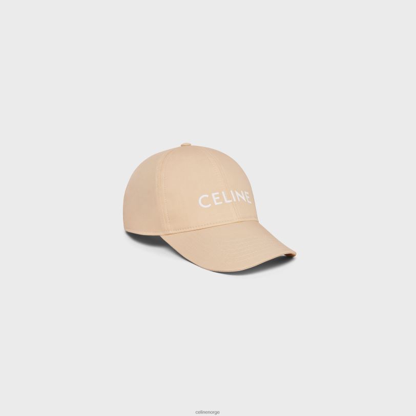 CELINE kvinner baseballcaps i bomull V0PT61164 tilbehør champagne fonce