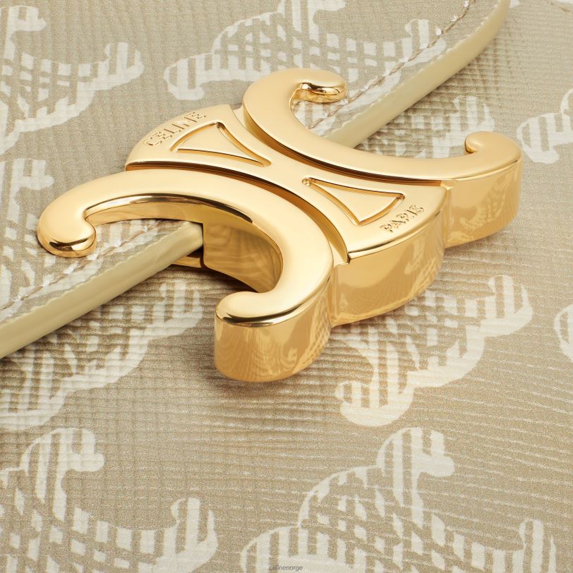 CELINE kvinner liten lommebok triomf i triomf lerret V0PT6454 tilbehør grege